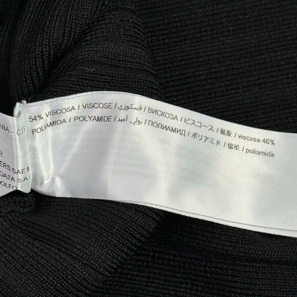 Adolfo Dominguez Women's Medium Black Ribbed Sweater - Picture 9 of 9